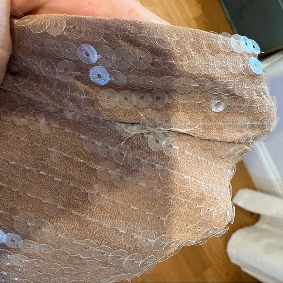 NWT JLUXLABEL Shimmering Tan Sequin Set - Picture 6 of 10